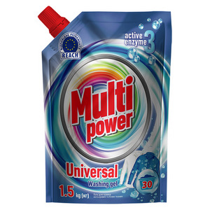 Гель универсальный для стирки цветных и белых тканей ТМ "Multi Power"® 1500 гр., дой-пак